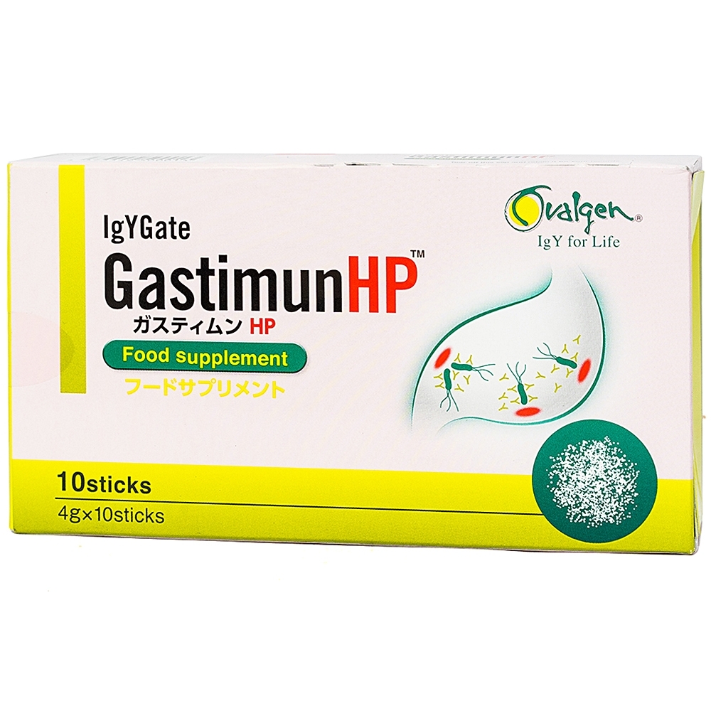 Hình ảnh Bột pha uống Gastimun-HP Ovalgen hỗ trợ điều trị viêm loét dạ dày do H. pylori (10 gói x 4g)