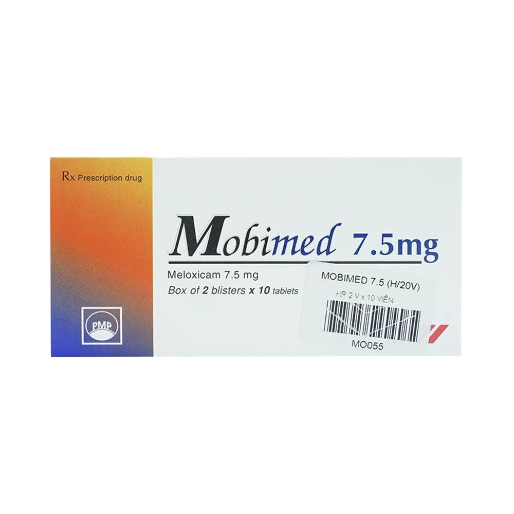 Hình ảnh Thuốc Mobimed 7.5mg Pymepharco điều trị viêm khớp dạng thấp, viêm cột sống (2 vỉ x 10 viên)