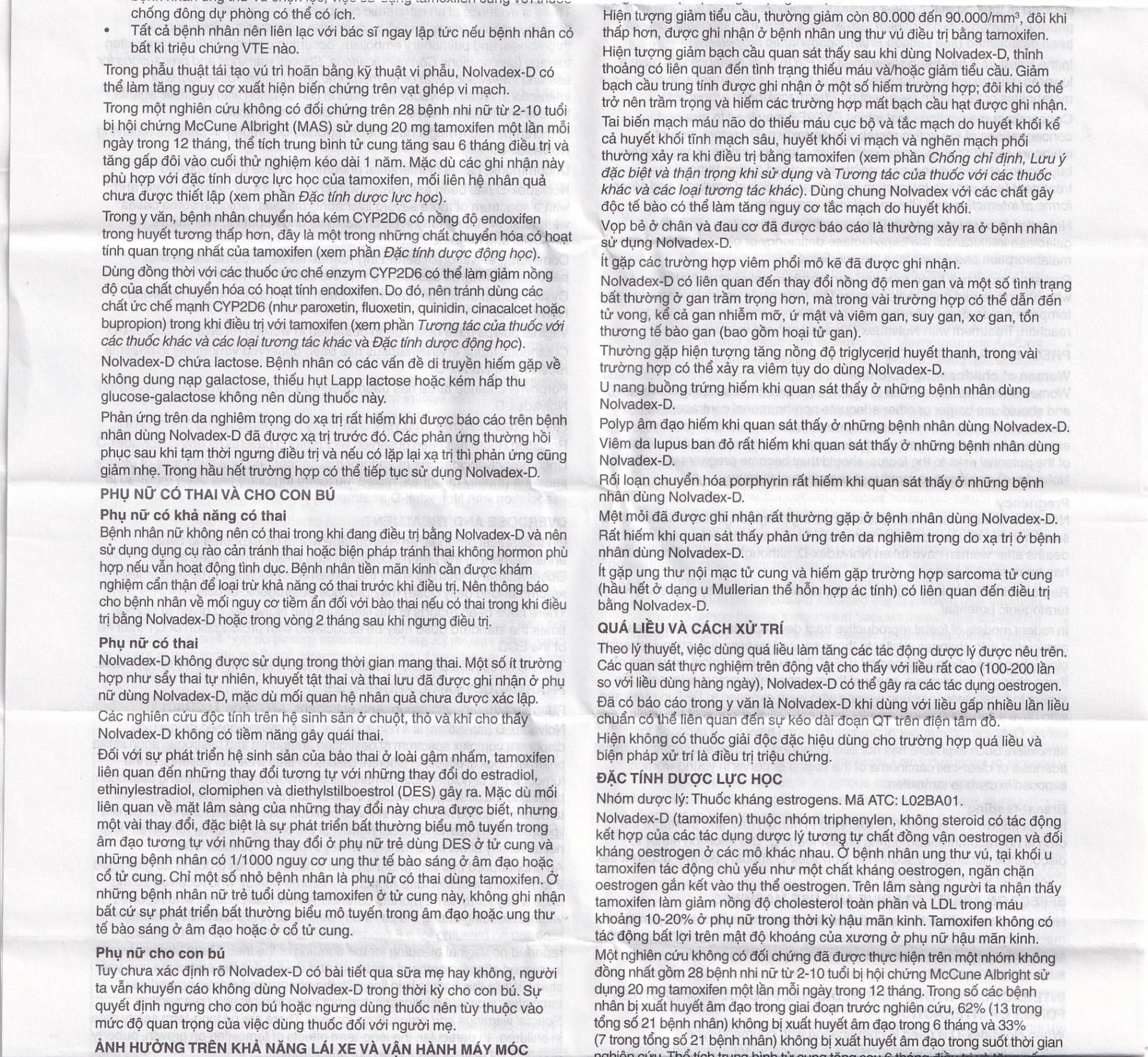 Hình ảnh Viên nén Nolvadex-D AstraZeneca điều trị ung thư vú (3 vỉ x 10 viên)