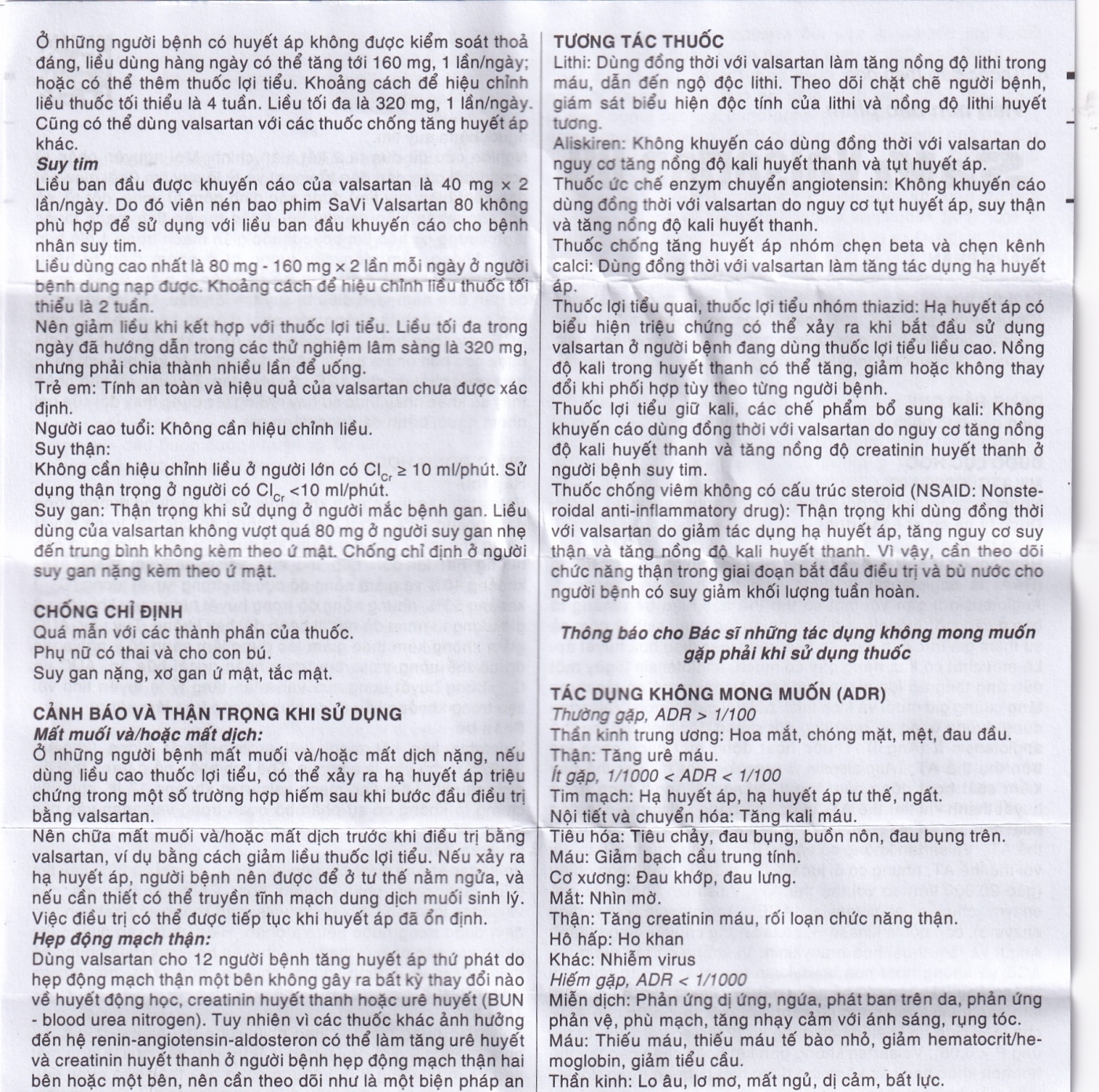 Hình ảnh Thuốc Savi Valsartan 80 điều trị tăng huyết áp, nhồi máu cơ tim (3 vỉ x 10 viên)