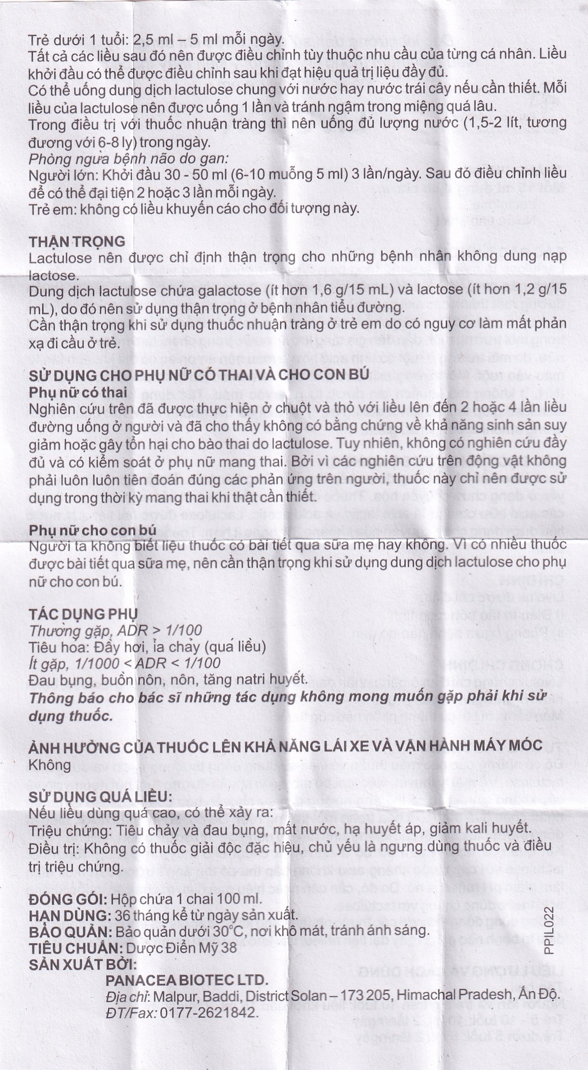 Hình ảnh Thuốc Livoluk Pancea Biotec điều trị táo bón, phòng ngừa bệnh não go gan (100 ml)