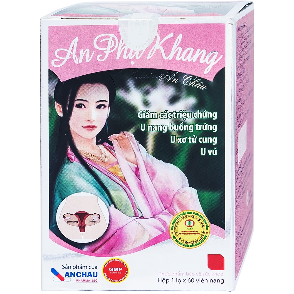 Hình ảnh Viên uống An Phụ Khang An Châu giảm các triệu chứng u nang buồng trứng, u xơ tử cung (60 viên)