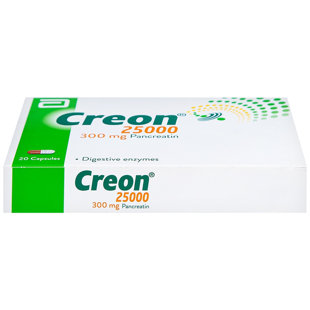Hình ảnh Thuốc Creon 25000 Abbott điều trị thiểu năng tụy ngoại tiết (20 viên)