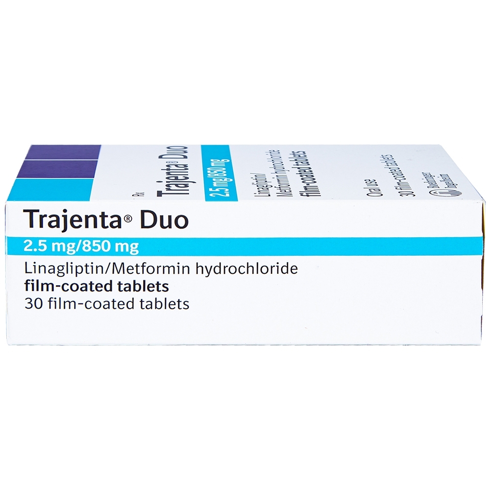 Hình ảnh Thuốc Trajenta Duo 2.5mg/850mg Boehringer điều trị đái tháo đường típ 2 (30 viên)