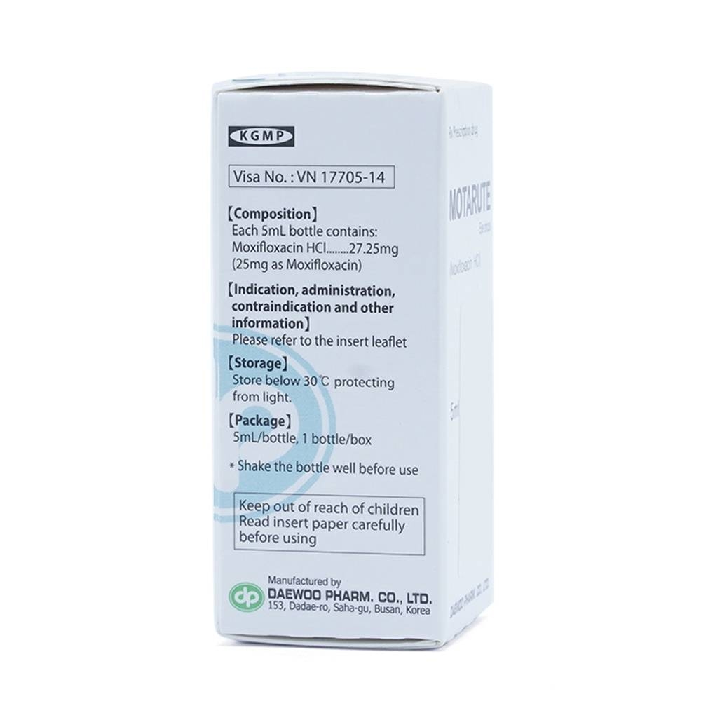Hình ảnh Thuốc nhỏ mắt Motarute Daewoo Pharm điều trị viêm kết mạc (5ml)