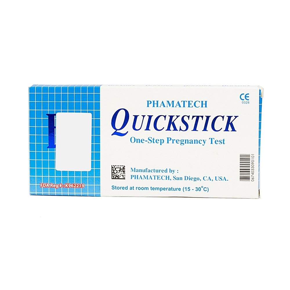 Hình ảnh Que thử thai điện tử Quickstick One - Step Prehnancy Test Phamatech cho kết quả lên đến 99%