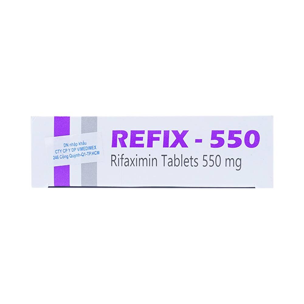 Hình ảnh Thuốc Refix - 550 Atra điều trị chứng ruột kích thích với tiêu chảy (3 vỉ x 10 viên)