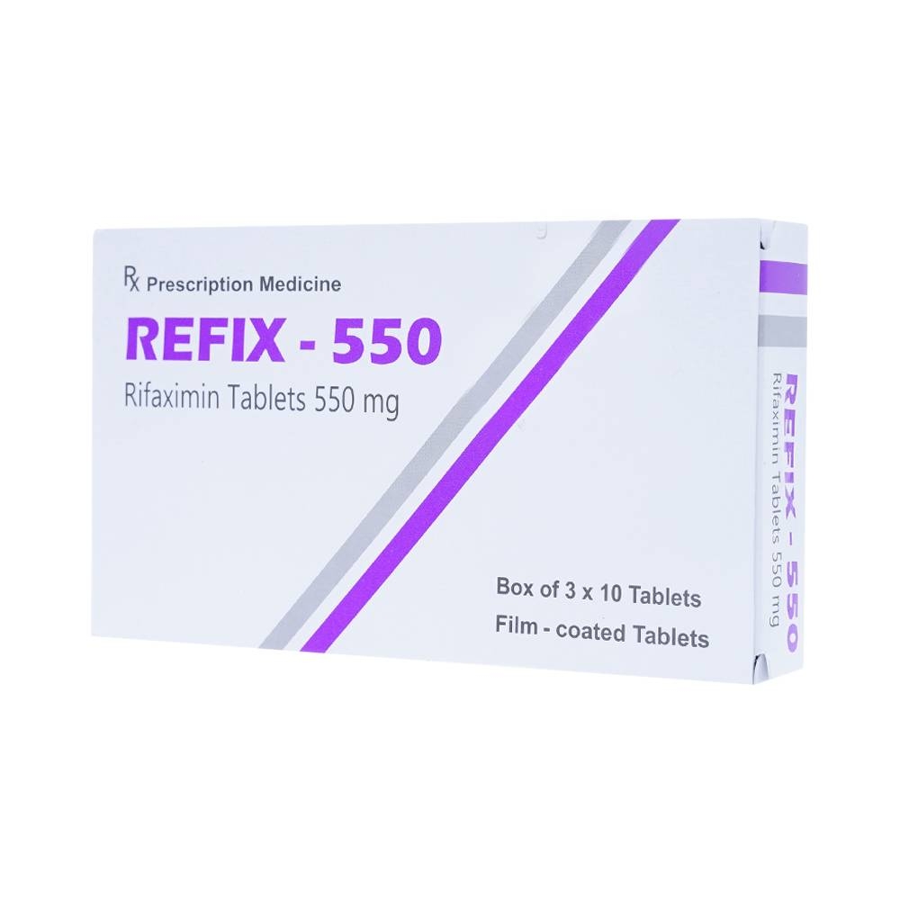 Hình ảnh Thuốc Refix - 550 Atra điều trị chứng ruột kích thích với tiêu chảy (3 vỉ x 10 viên)