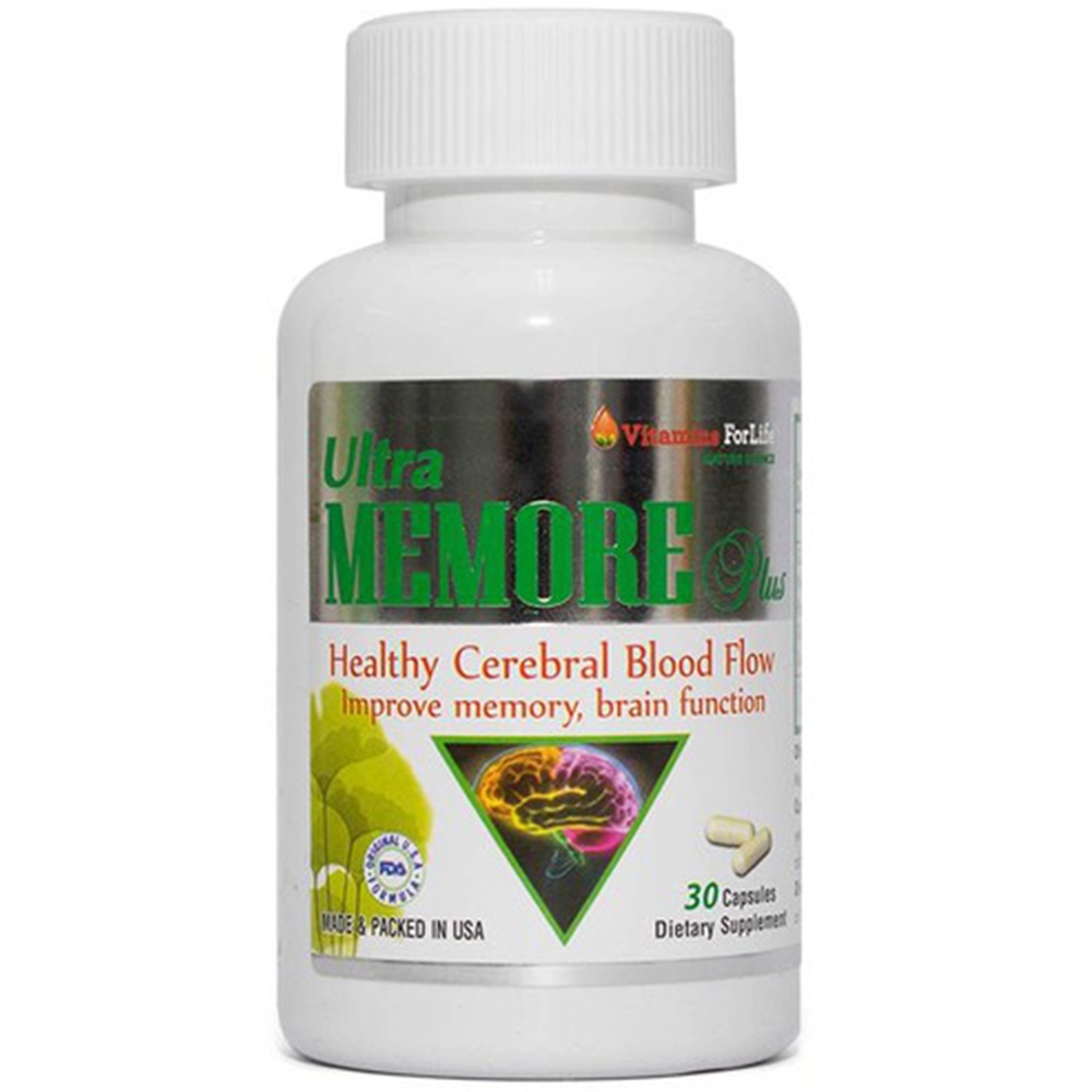 Hình ảnh Viên uống Ultra Memore Plus Vitamins For Life hỗ trợ tăng cường hoạt động tuần hoàn não (30 viên)