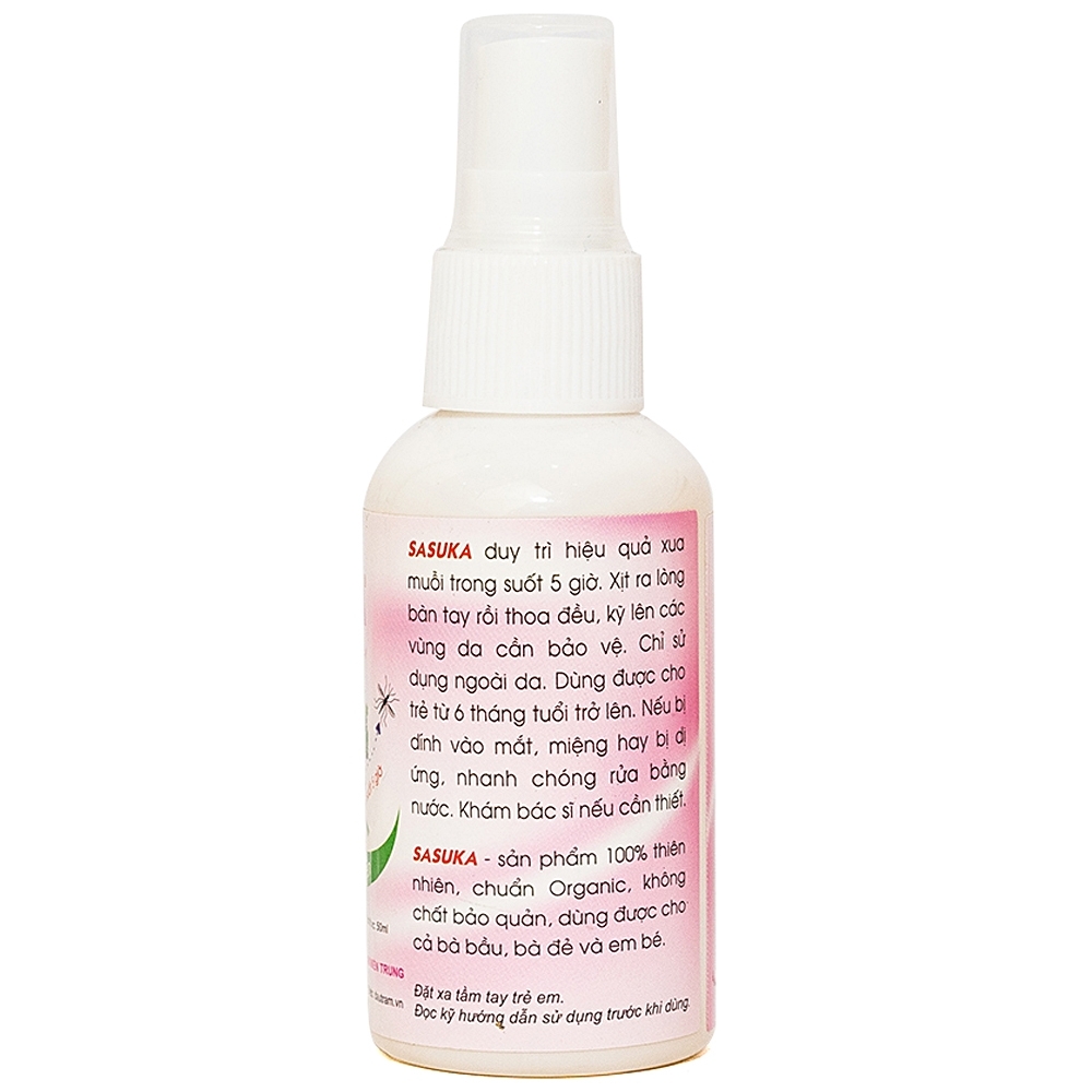 Hình ảnh Dầu xua muỗi Sasuka chống muỗi trong suốt 5 giờ (50ml)