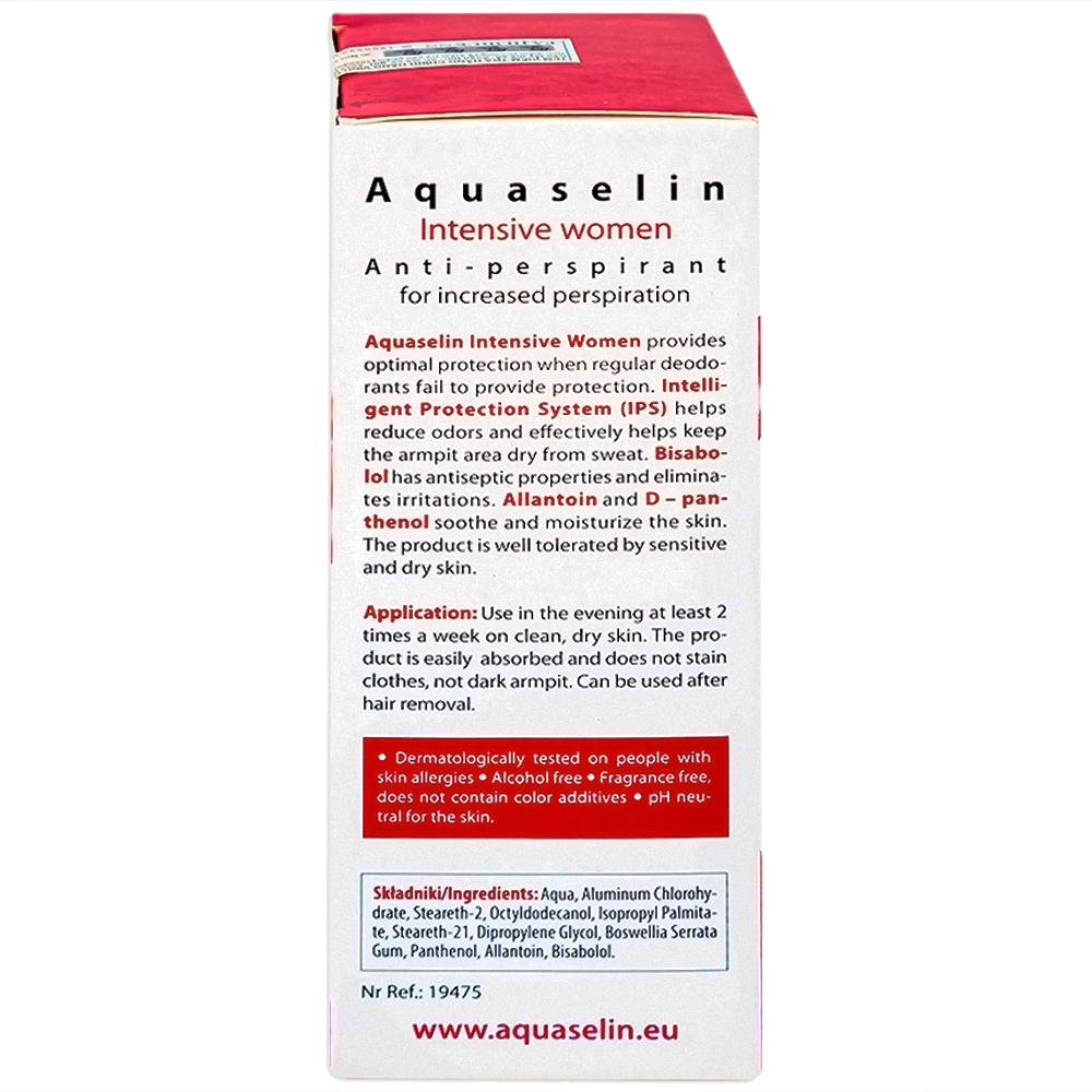 Hình ảnh Lăn khử mùi Aquaselin Insensitive Women dùng cho vùng nách không nhạy cảm dành cho nữ, giảm mồ hôi (50ml)