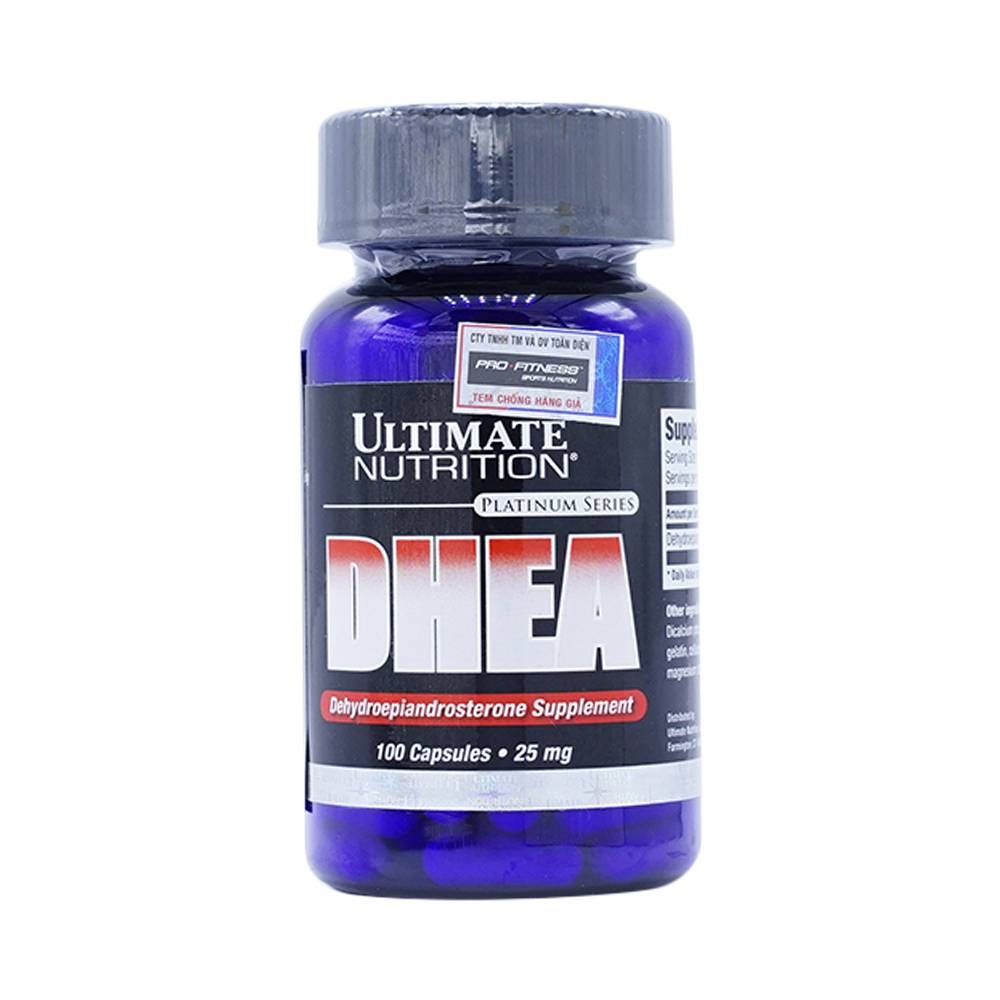 Hình ảnh Viên uống Ultimate Nutrition DHEA cải thiện tình trạng nội tiết tố, tăng sinh lý (100 viên)
