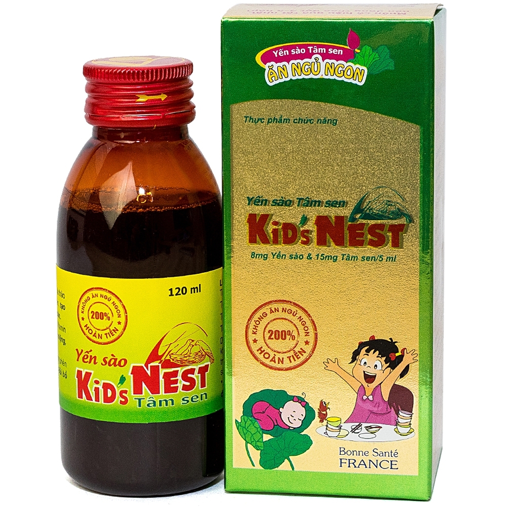 Hình ảnh Yến sào Kid's Nest Tâm Sen 120ml Good Health giúp an thần, tạo giác ngủ sâu tự nhiên