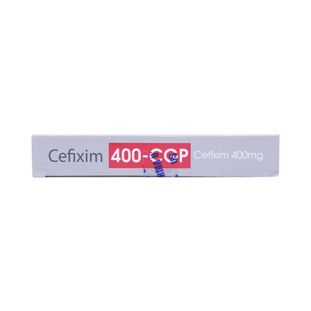 Hình ảnh Thuốc Cefixim 400-CGP USP điều trị nhiễm khuẩn (1 vỉ x 10 viên)