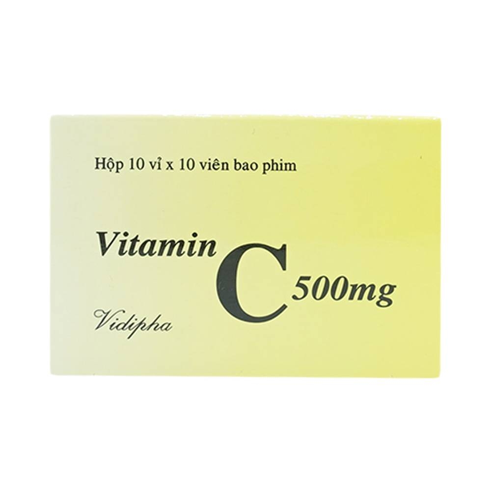 Hình ảnh Thuốc Vitamin C 500mg Vidipha điều trị bệnh do thiếu Vitamin C (10 vỉ x 10 viên)