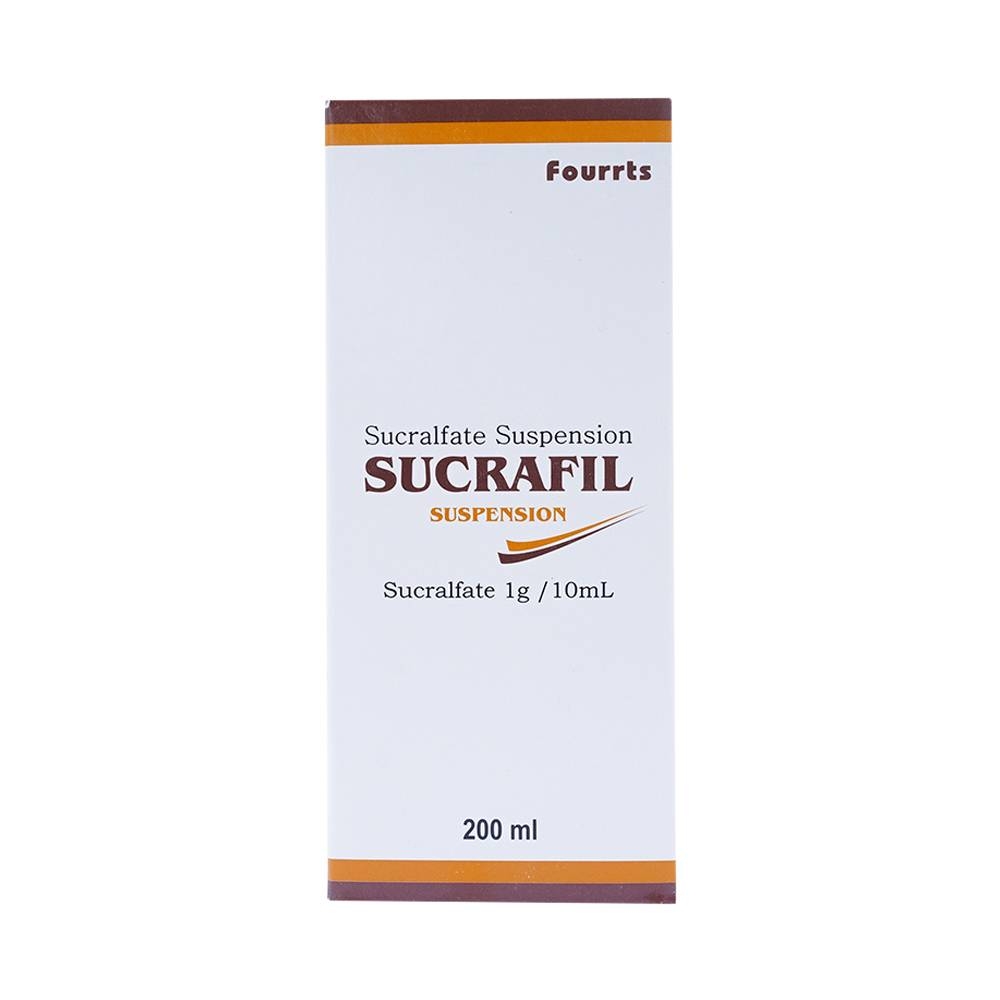 Hình ảnh Hỗn dịch Sucrafil Fourts điều trị viêm khớp, trào ngược dạ dày thực quản (200ml) 