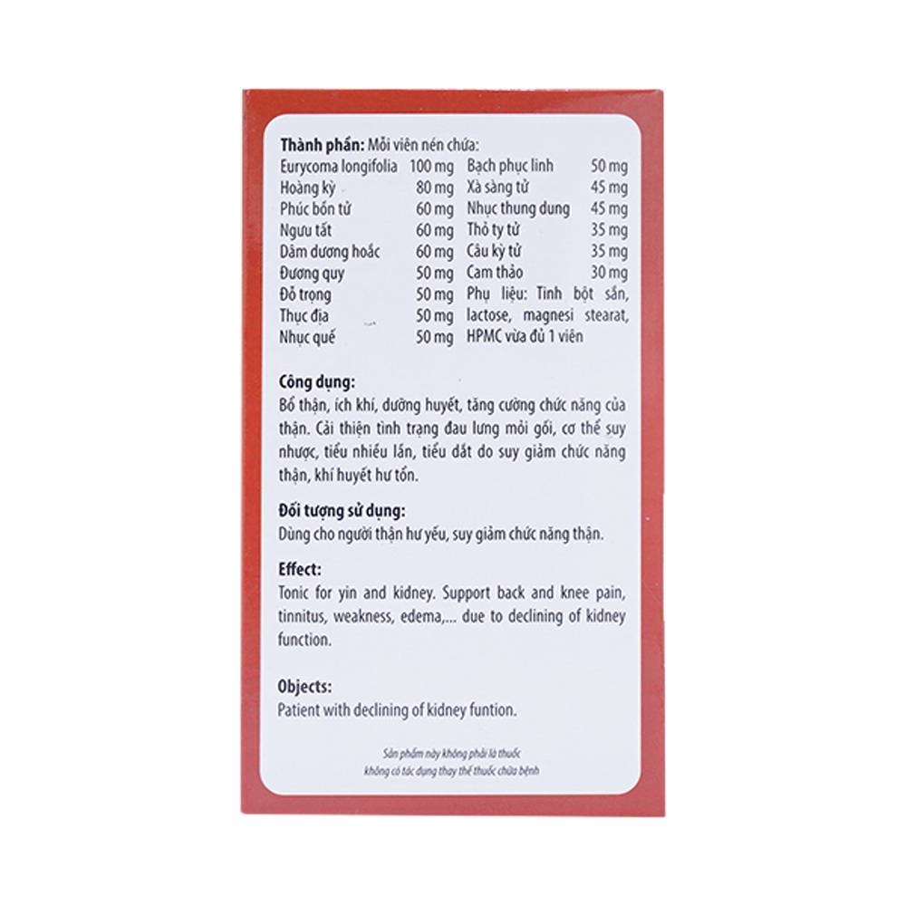 Hình ảnh Viên uống Ích Thận Hoàng Kingphar bổ thận, dưỡng huyết (30 viên)