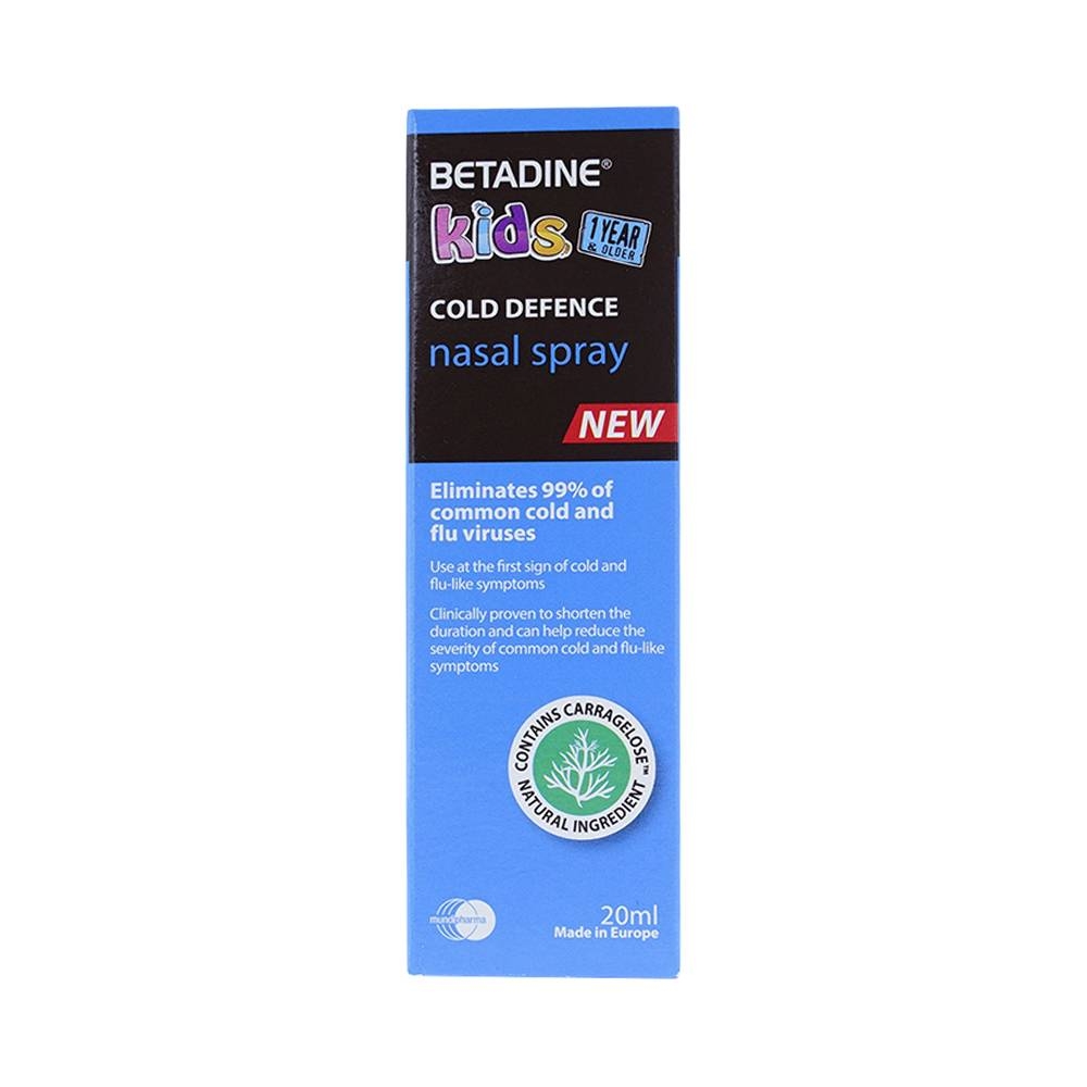Hình ảnh Xịt mũi Betadine Kids ngăn ngừa virus niêm mạc mũi (20ml)