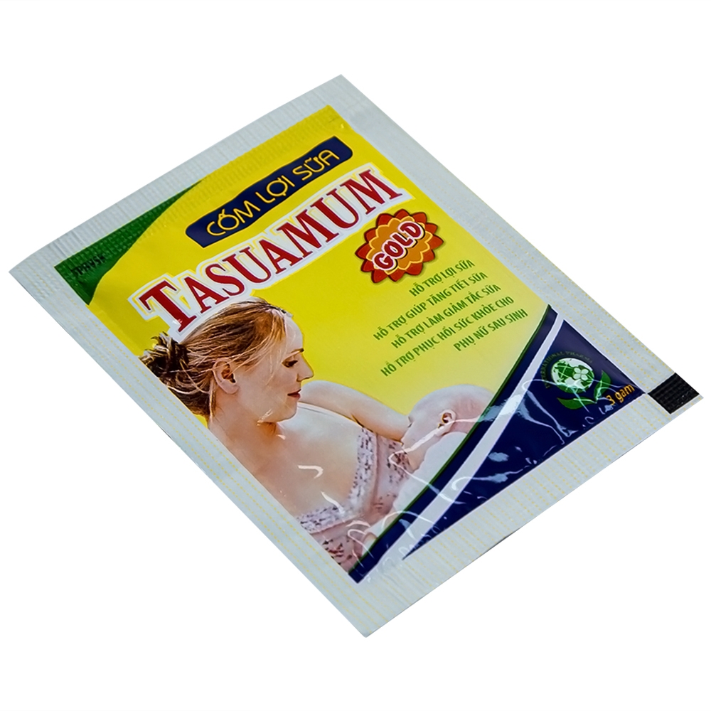 Hình ảnh Cốm Lợi Sữa Tasuamum Hadu Pharma hỗ trợ lợi sữa, giúp tăng tiết sữa (20 túi)