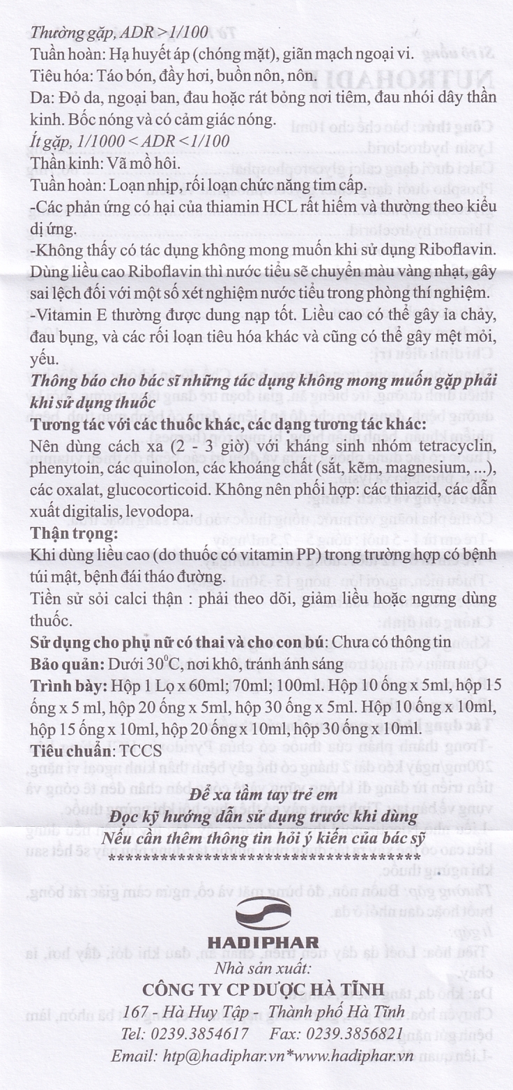 Hình ảnh Siro Nutrohadi F bổ sung dinh dưỡng dùng cho trẻ biếng ăn, phòng ngừa thiếu vitamin (20 ống x 10ml)