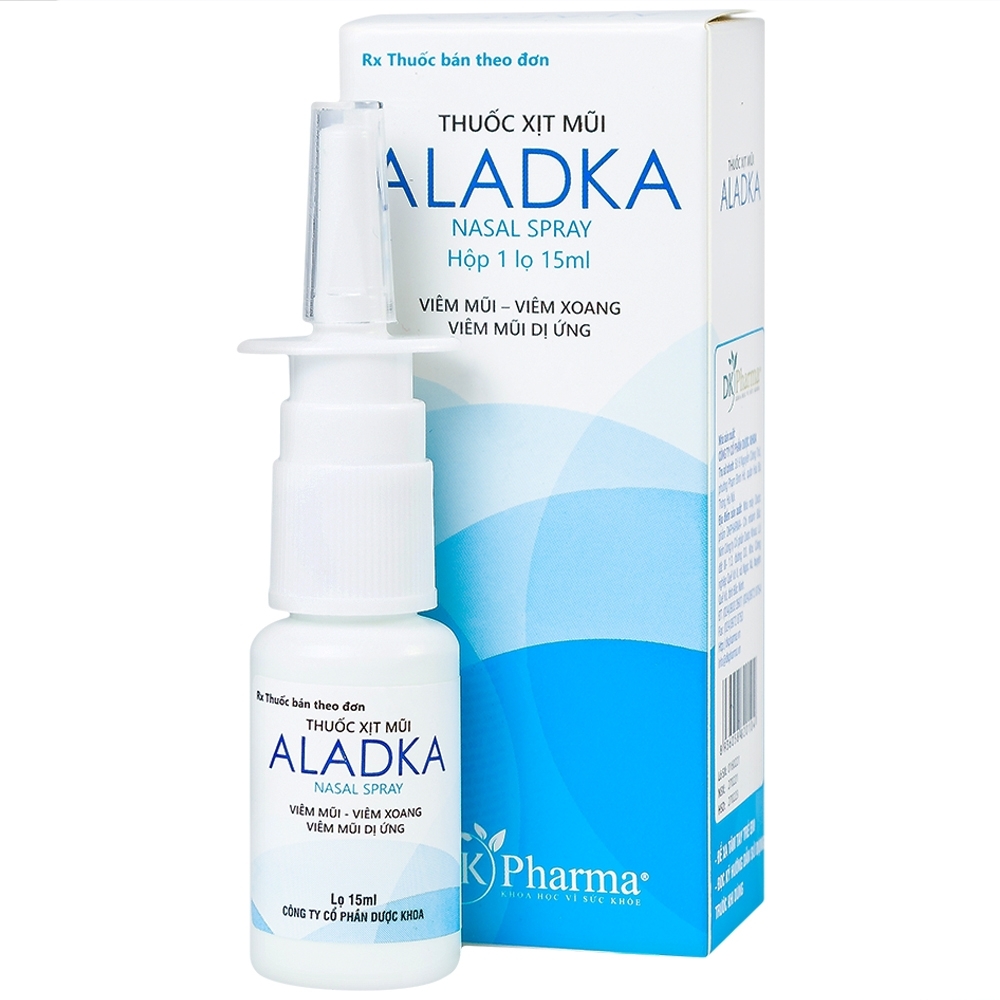 Hình ảnh Thuốc xịt mũi Aladka điều trị viêm mũi, viêm xoang, viêm mũi dị ứng (15ml)
