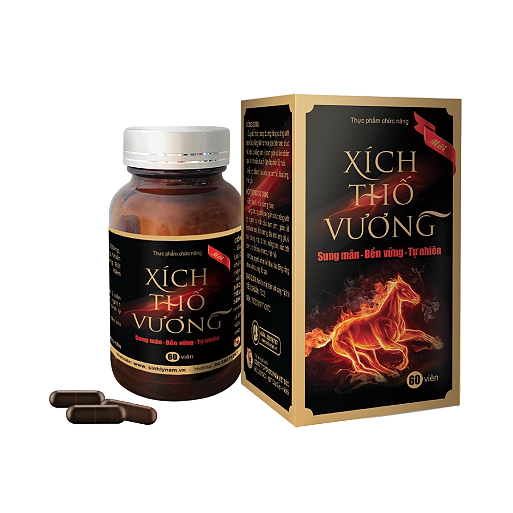 Hình ảnh Viên nén Xích Thố Vương Gia Nguyễn bổ thận, tráng dương, tăng cường sinh lực (60 viên)