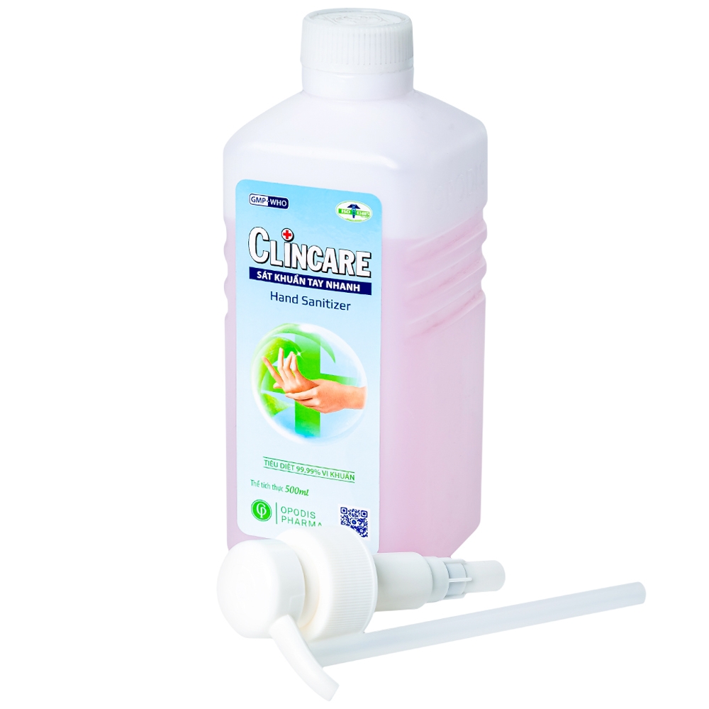 Hình ảnh Sát khuẩn tay nhanh Clincare Opodis Pharma tiêu diệt 99,99% vi khuẩn, sát khuẩn tay nhanh (500ml)