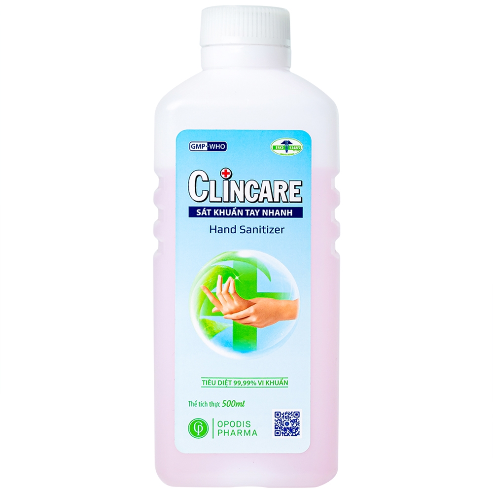 Hình ảnh Sát khuẩn tay nhanh Clincare Opodis Pharma tiêu diệt 99,99% vi khuẩn, sát khuẩn tay nhanh (500ml)