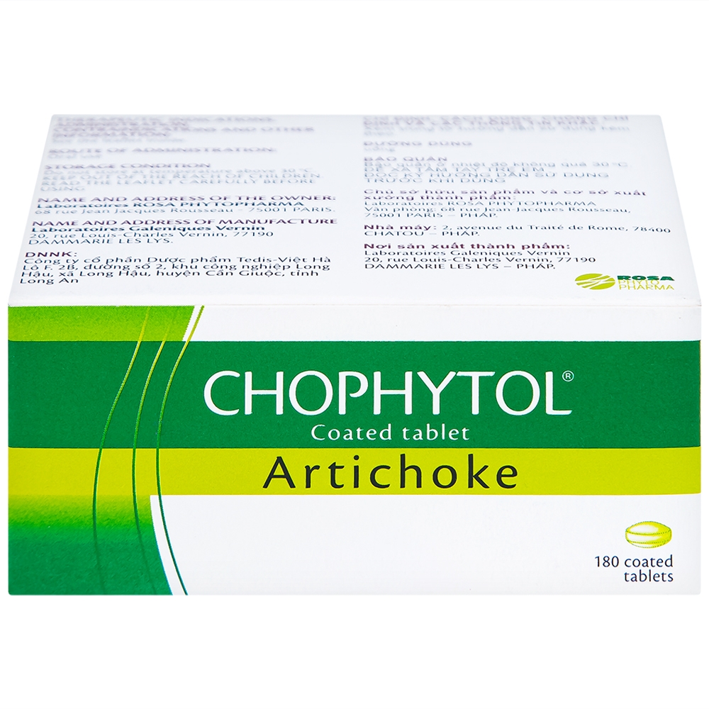 Hình ảnh Thuốc Chophytol Phyto thông mật, lợi mật (6 vỉ x 30 viên)