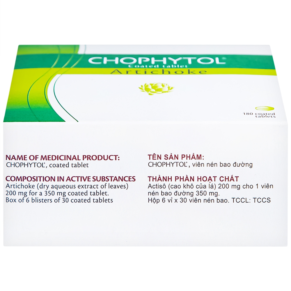 Hình ảnh Thuốc Chophytol Phyto thông mật, lợi mật (6 vỉ x 30 viên)
