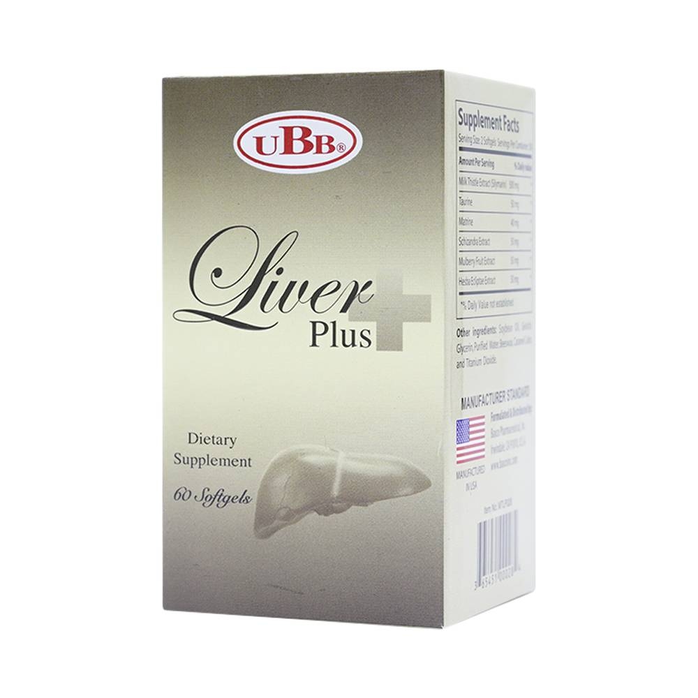 Hình ảnh Viên uống Liver Plus UBB tăng cường chức năng gan, bảo vệ tế bào gan (60 viên) 