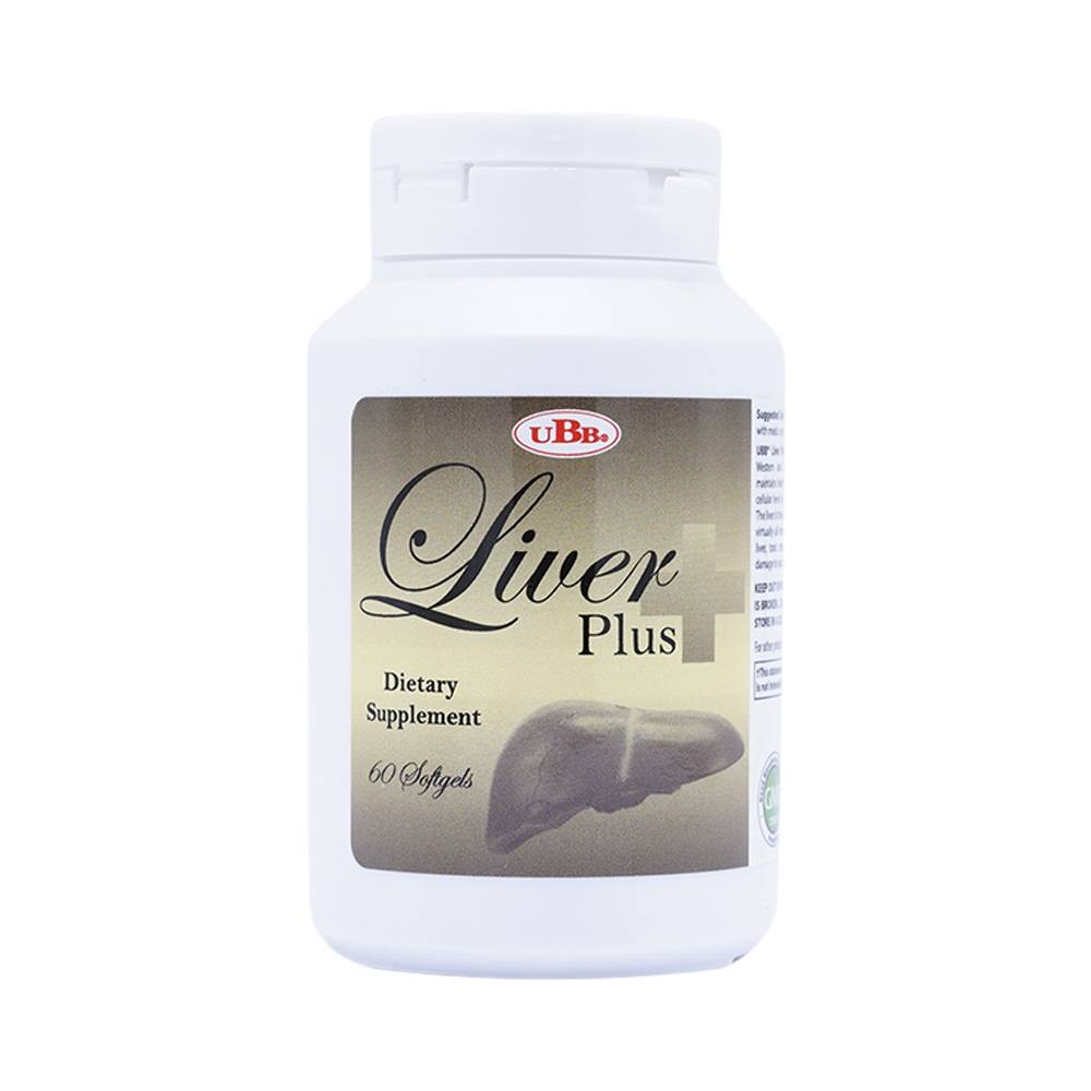 Hình ảnh Viên uống Liver Plus UBB tăng cường chức năng gan, bảo vệ tế bào gan (60 viên) 
