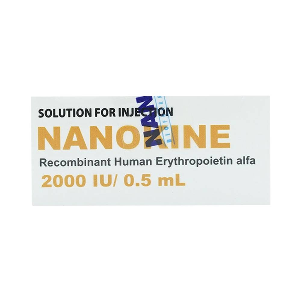 Hình ảnh Thuốc tiêm Nanokine 2000IU/0.5ml Nonagen điều trị thiếu máu