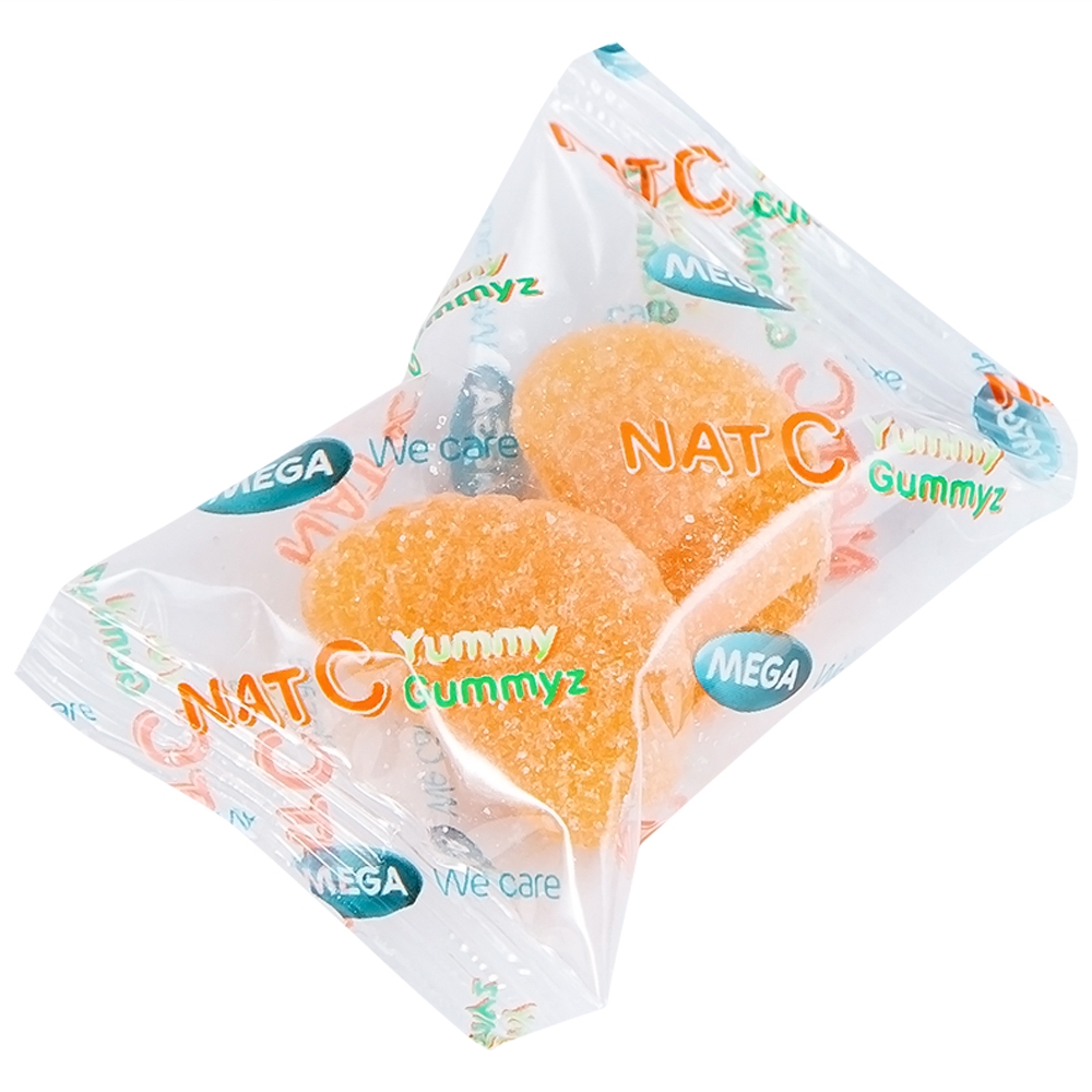 Hình ảnh Viên nhai Nat C Yummy Gummyz bổ sung Vitamin C hằng ngày, giúp tăng cường sức đề kháng (25 túi)