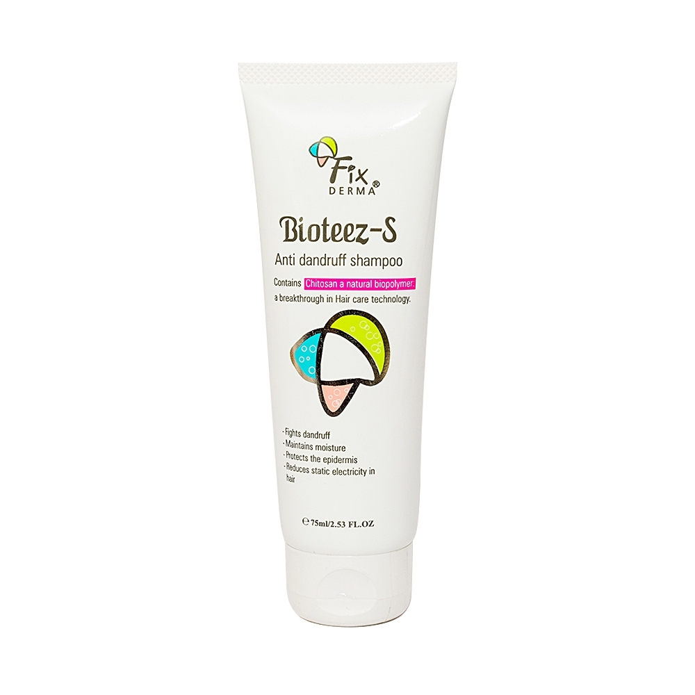 Hình ảnh Dầu gội Fixderma Bioteez-S làm sạch gàu, giảm nhờn da đầu, duy trì độ ẩm cho tóc (75ml)