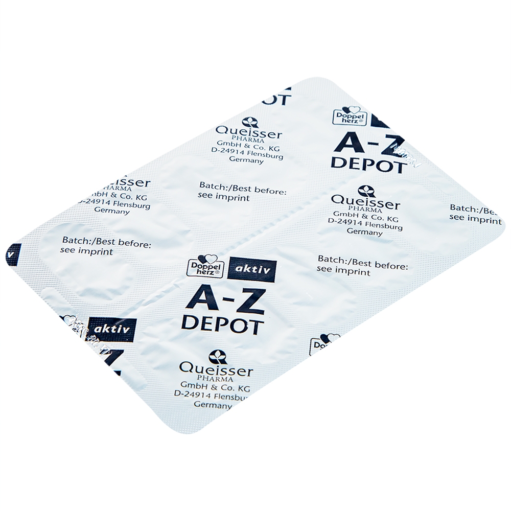 Hình ảnh Viên uống A-Z Depot Doppelherz Aktiv bổ sung vitamin và khoáng chất (3 vỉ x 10 viên)