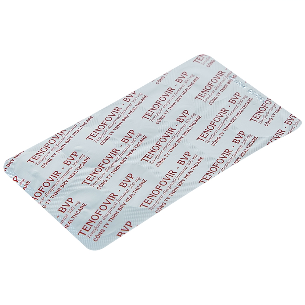 Hình ảnh Thuốc Tenofovir-BVP điều trị và dự phòng kháng virus HIV, viêm gan B (3 vỉ x 10 viên)