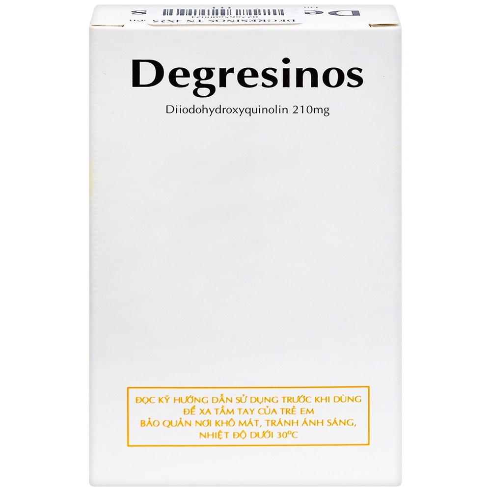 Hình ảnh Thuốc Degresinos Thành Nam điều trị nhiễm amip đường ruột (4 vỉ x 25 viên)