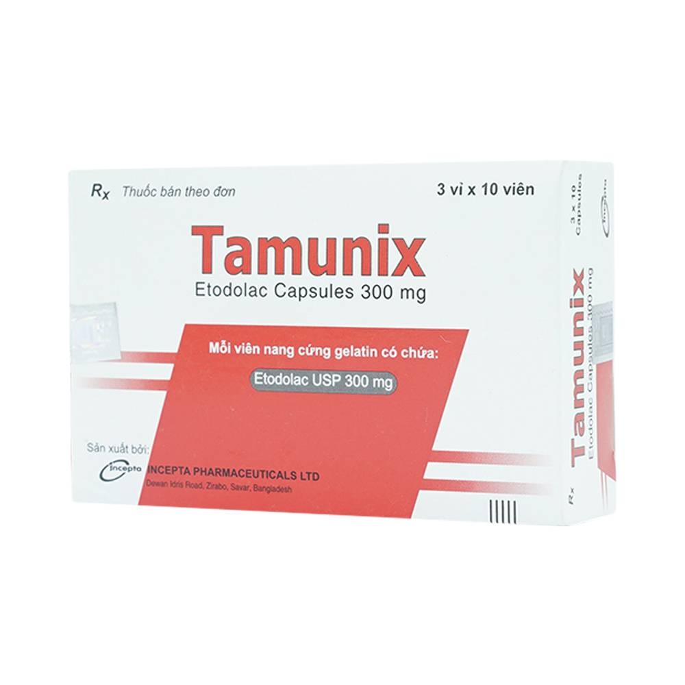 Hình ảnh Thuốc Tamunix 300mg Incepta điều trị viêm xương khớp (3 vỉ x 10 viên)