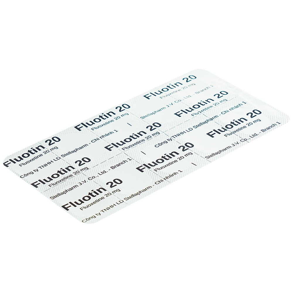Hình ảnh Thuốc Fluotin 20 Stella điều trị trầm cảm, rối loạn xung lực cưỡng bức ám ảnh (2 vỉ x 10 viên)