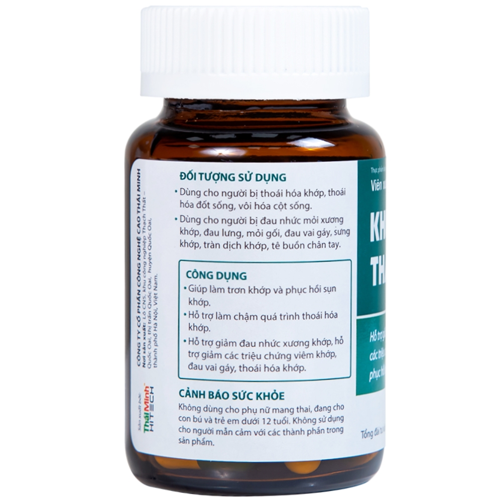 Hình ảnh Viên xương khớp Khương Thảo Đan hỗ trợ làm trơn khớp và phục hồi sụn khớp (30 viên)