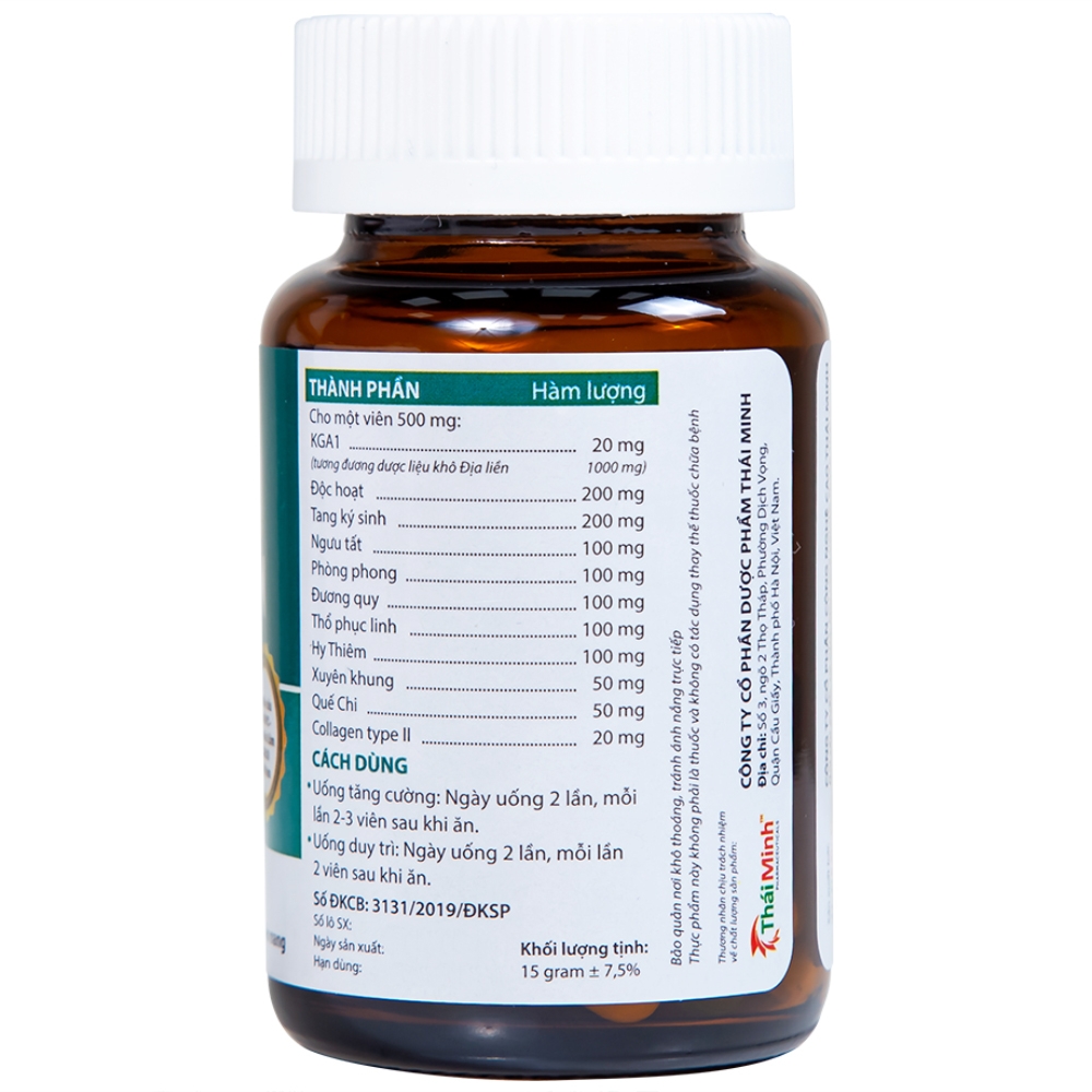 Hình ảnh Viên xương khớp Khương Thảo Đan hỗ trợ làm trơn khớp và phục hồi sụn khớp (30 viên)