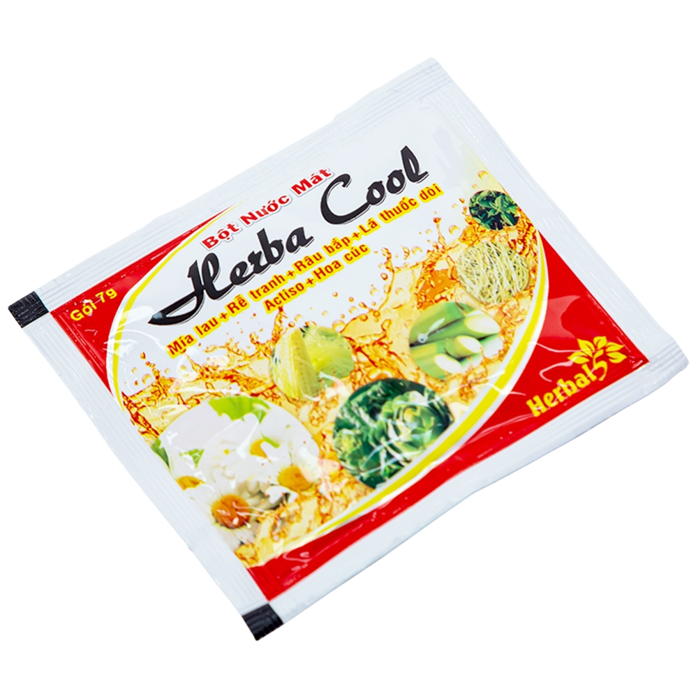 Hình ảnh Bột nước mát Herbal Cool thanh nhiệt, mát gan, lợi tiểu (10 gói)