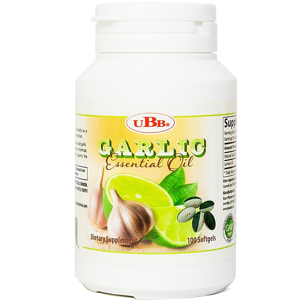 Hình ảnh Viên tinh dầu tỏi Garlic Essential Oil UBB hỗ trợ ngừa cảm cúm, ăn không tiêu (100 viên)
