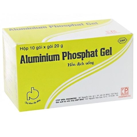 Hình ảnh Gel Aluminium Phosphat Pharmedic điều trị viêm thực quản, viêm loét dạ dày (10 gói x 20g)