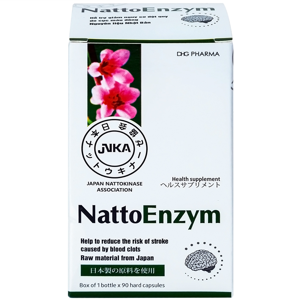 Hình ảnh Viên uống NattoEnzym DHG hỗ trợ hoạt huyết, tăng tuần hoàn máu (90 viên)