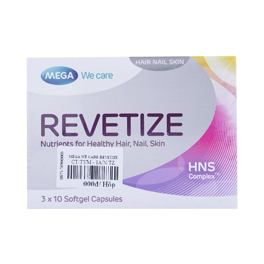 Hình ảnh Viên uống Revetize hỗ trợ da, tóc và móng chắc khỏe (30 viên)
