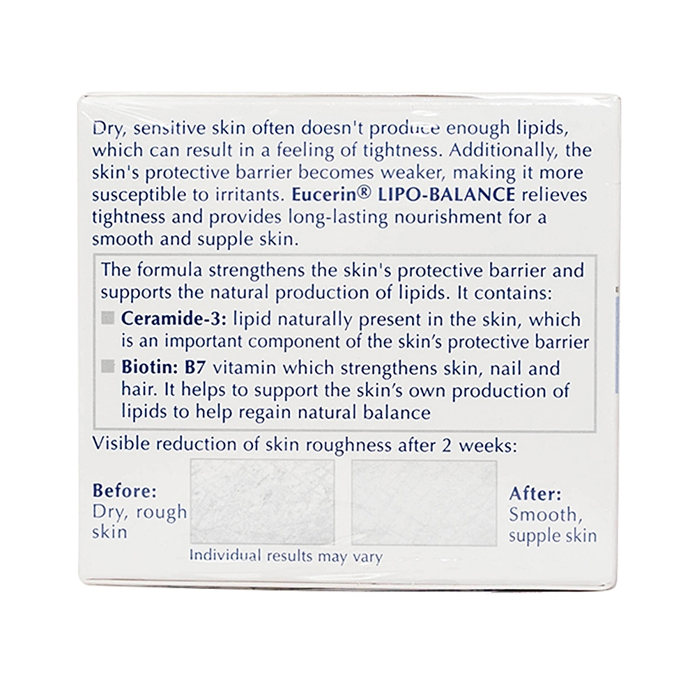 Hình ảnh Kem dưỡng ẩm chuyên sâu Eucerin Sensitive Skin Lipo - Balance dành cho da khô (50ml)