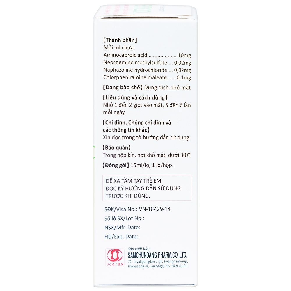 Hình ảnh Thuốc nhỏ mắt Eyecool điều trị đỏ mắt, sung huyết kết mạc (15ml)