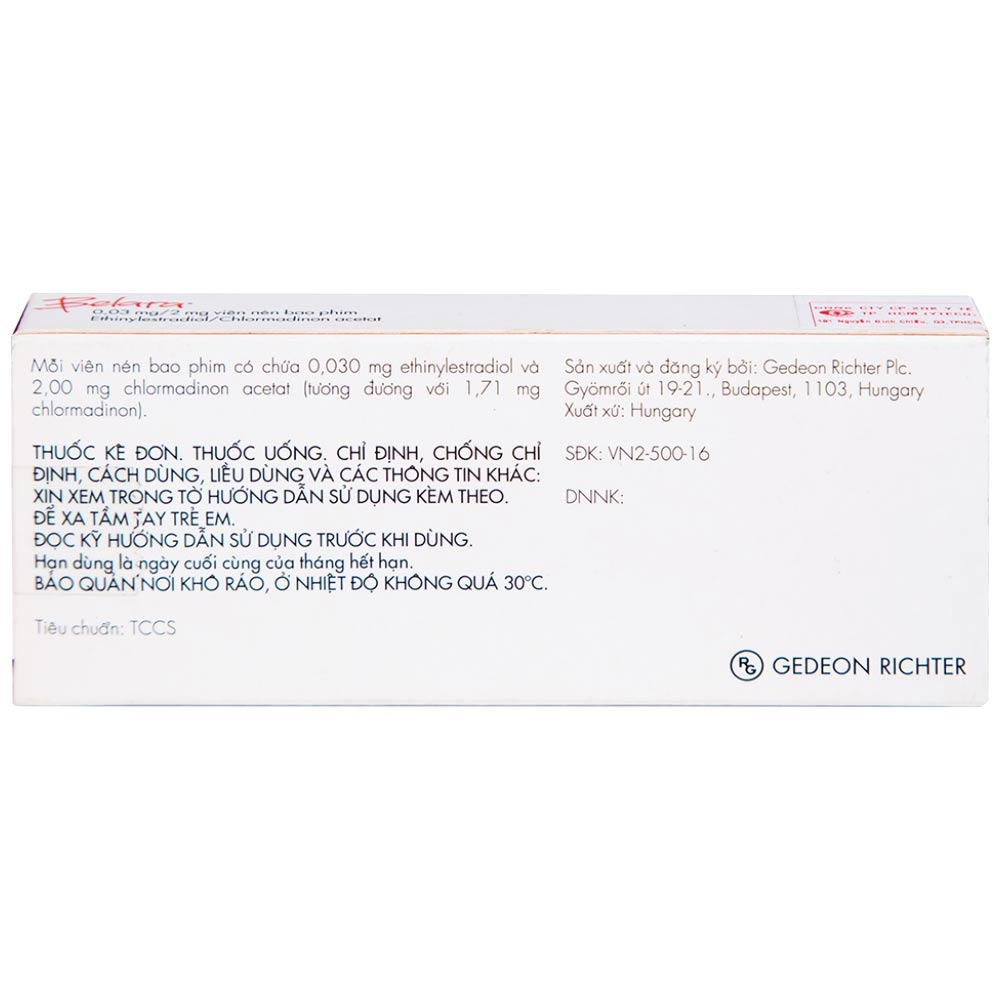 Hình ảnh Thuốc tránh thai hằng ngày Belara Gedeon (1 vỉ x 21 viên)